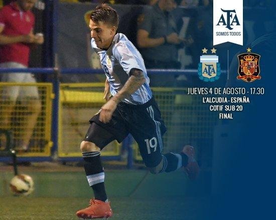 El Sub 20 argentino cayó frente a España y terminó segundo