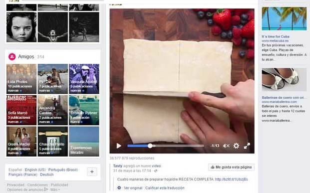Los videos de recetas en un minuto son furor en Facebook