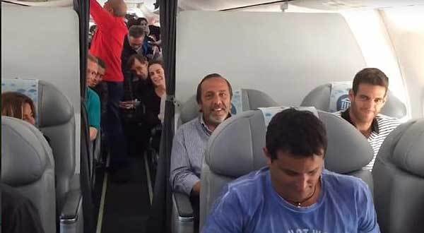 Video: Del Potro llegó al país y recibió una cálida bienvenida