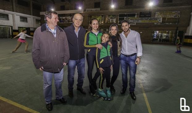 Grindetti visitó a deportistas del Club La Luz Barceló Central