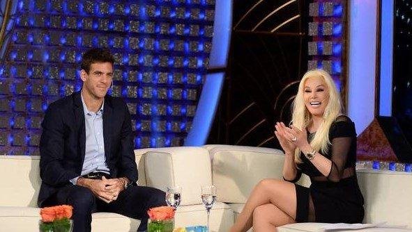 Susana aprovechó la visita de Del Potro y le dijo "Me enloquece verte"