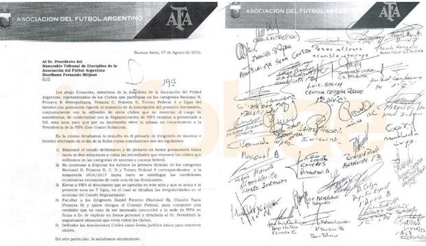 Una carta contra la Comisión Regularizadora
