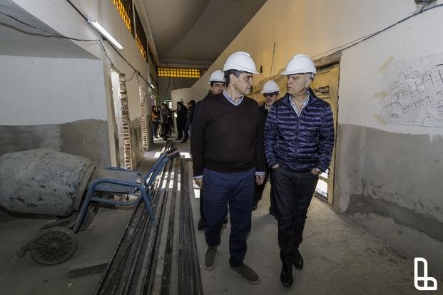 Junto a Jorge Macri, Grindetti recorrió obras en Monte Chingolo