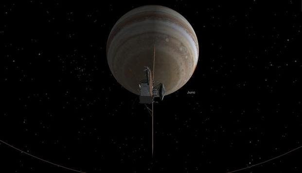 Histórico acercamiento a Júpiter de la sonda Juno
