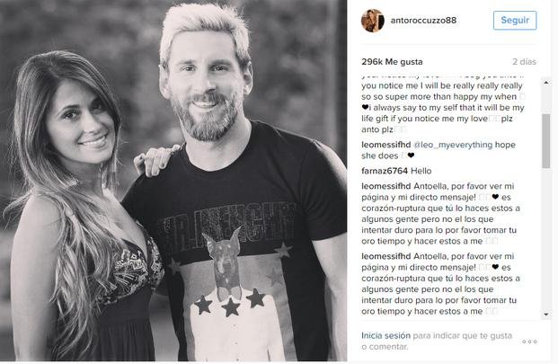 Un mensaje de Antonella Rocuzzo dedicado a Messi que dio mucho que hablar