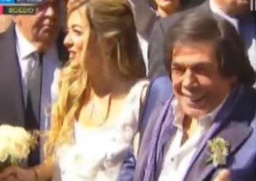 Se casó Cacho Castaña: la boda fue oficiada por Rodríguez Larreta