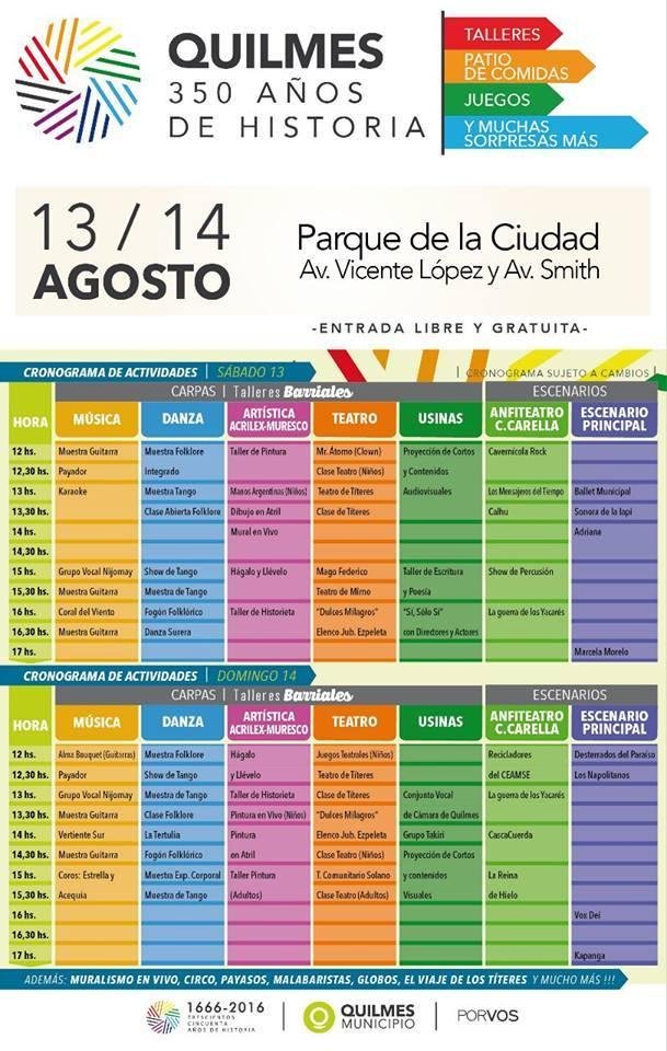 Quilmes‬ se prepara para festejar sus 350 años junto a los vecinos