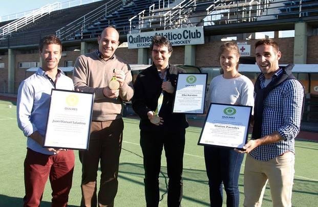 Felicitaron a los jugadores olímpicos quilmeños