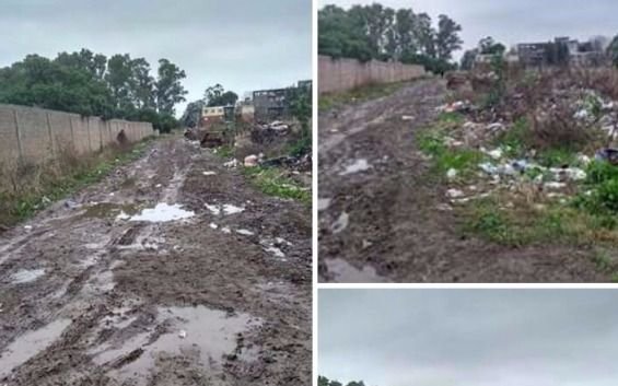 Calles intransitables por el barro  en distintos puntos de la Ciudad