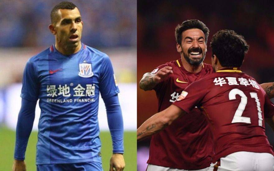 Agónico empate del Shanghai de Tévez y gol de Lavezzi en la victoria del Hebei