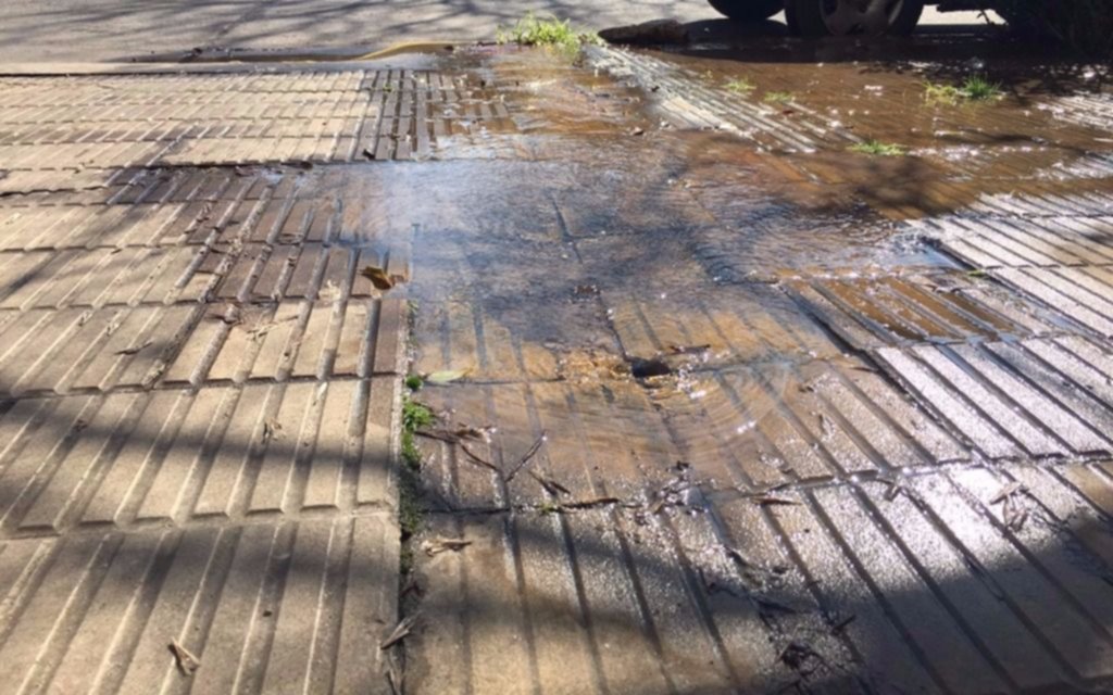 Quejas por pérdida de agua en 38 y 15