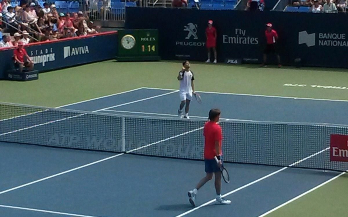 Tras ser vapuleado en el primer set, el Peque dio vuelta un partido increíble en Canadá