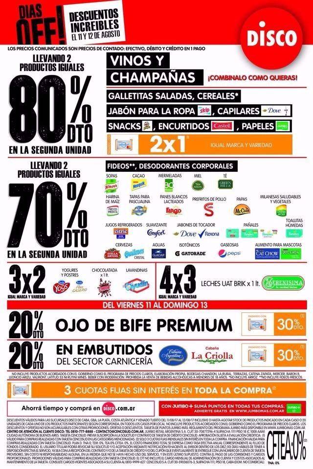 Vea las ofertas de Disco, ingrese aqui