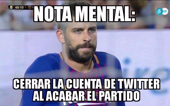 Piqué y Cristiano Ronaldo apuntados por los memes