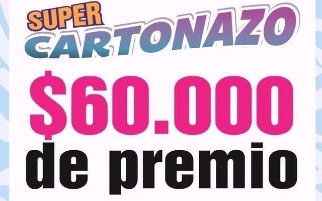 Cartonazo vacante: ahora el pozo será por $60.000