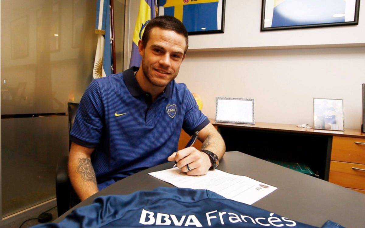 Nández tuvo su primer entrenamiento en Boca