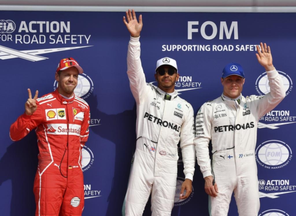 Hamilton largará primero en Bélgica