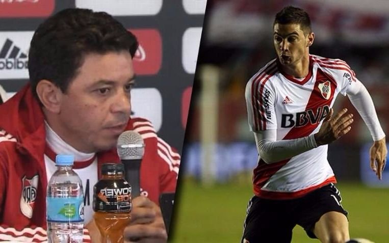 Gallardo está molesto por la situación de Lucas Alario