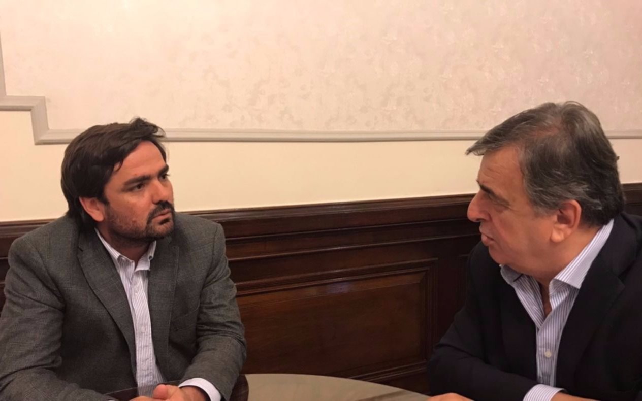 Mario Negri recibió a Emiliano Balbín en el Congreso Nacional