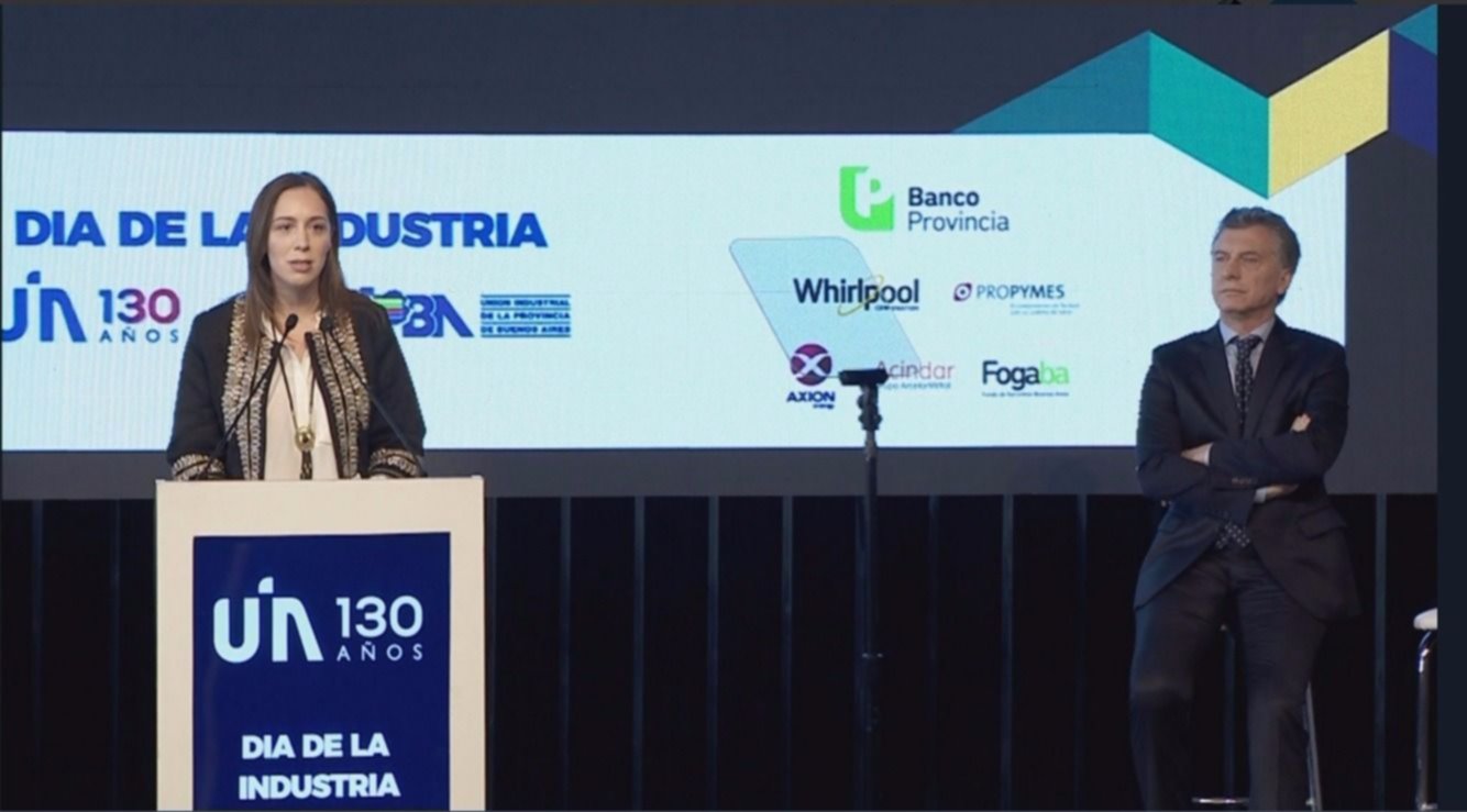 En Pilar, Vidal le habló a los industriales y aseguró que ya "superamos los momentos difíciles"