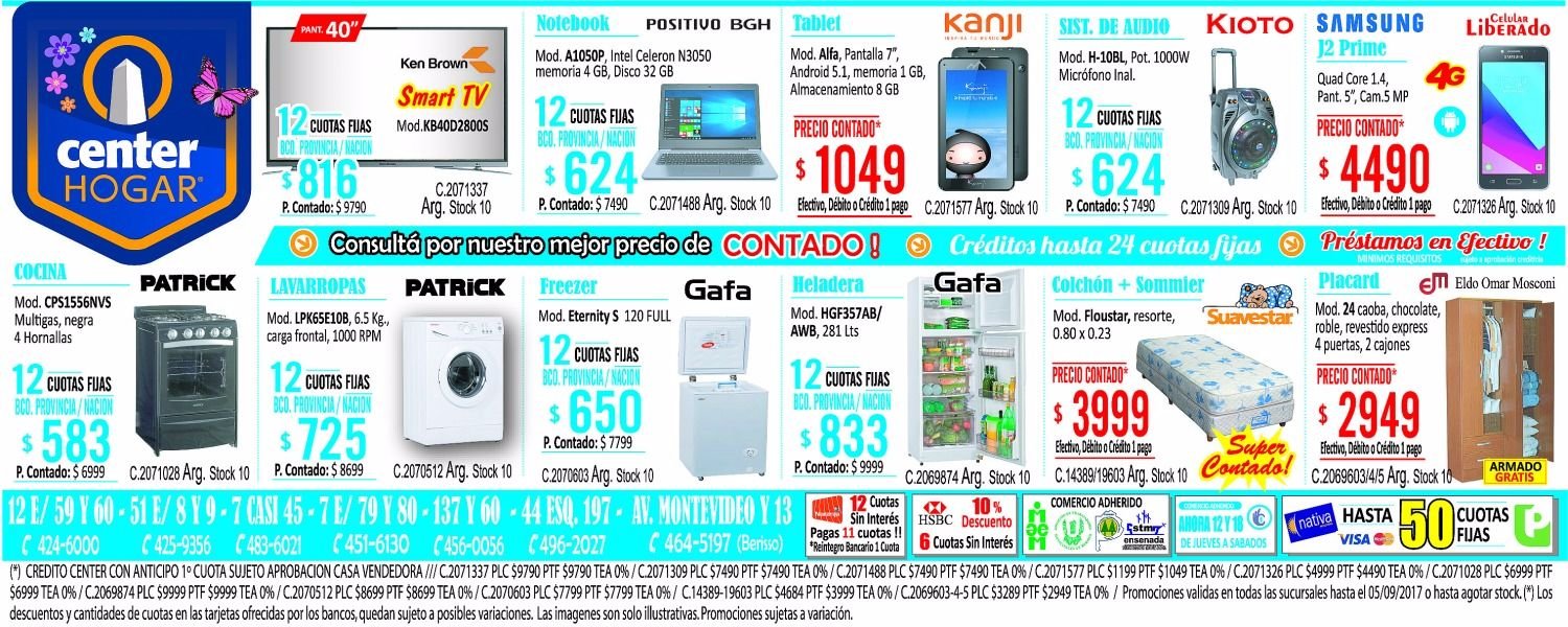 Aprovechá las oportunidades de Center Hogar