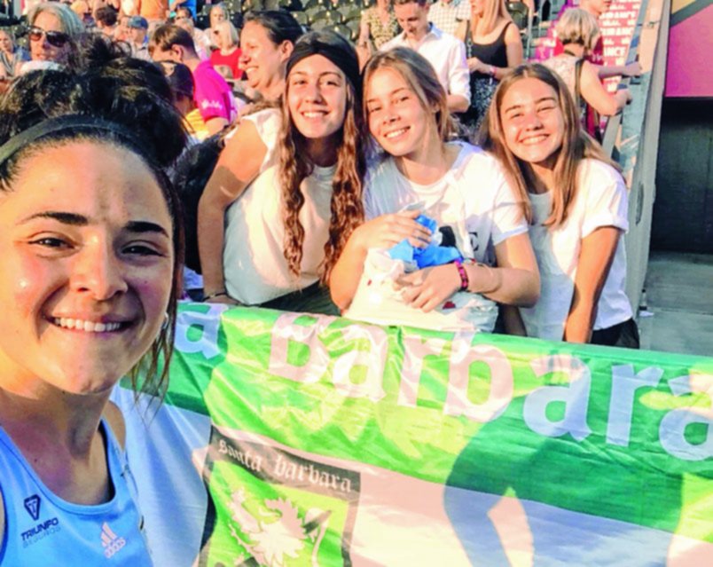 La platense Majo Granatto tiene “hinchada propia” en Londres