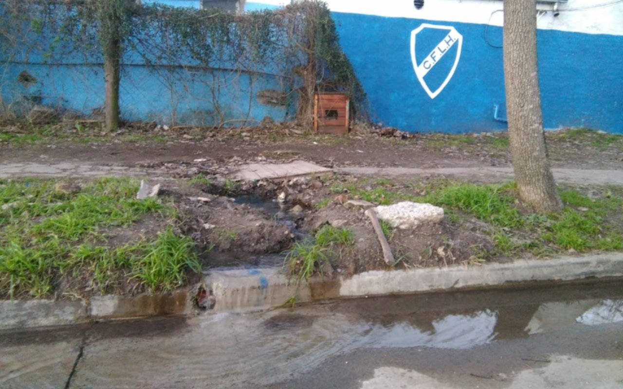 Caudalosa pérdida de agua en las  inmediaciones del Club Fomento Los Hornos