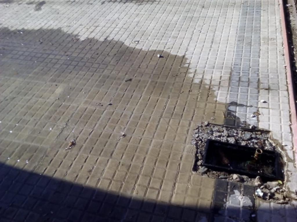 Una rotura de la red provoca la pérdida de agua potable