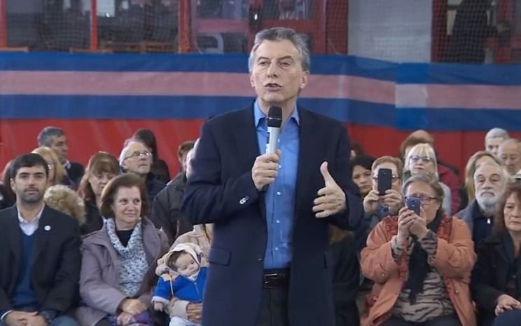 Macri y Vidal en el Club Bernal 