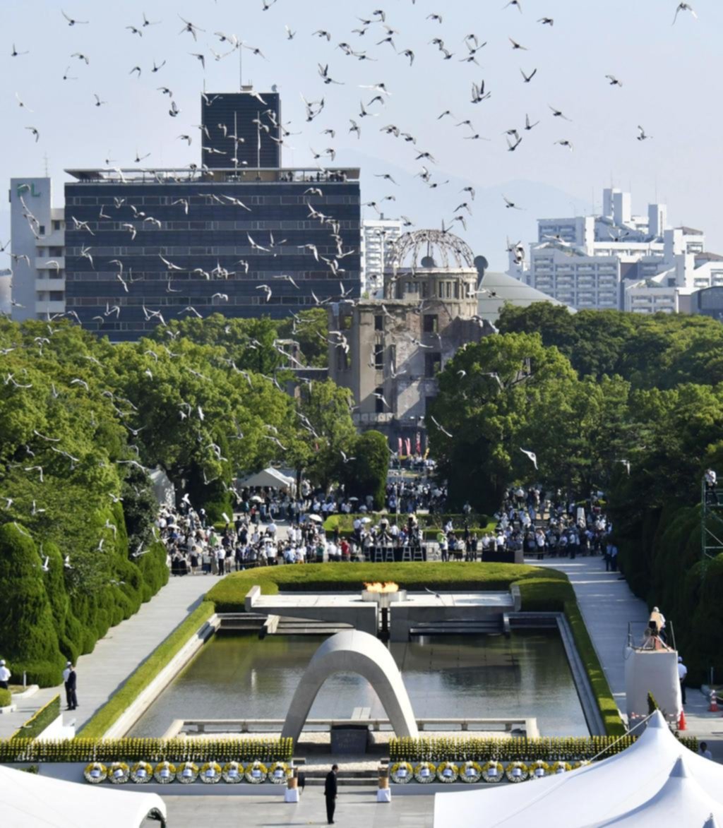 Palomas por Hiroshima, a 73 años de la bomba atómica