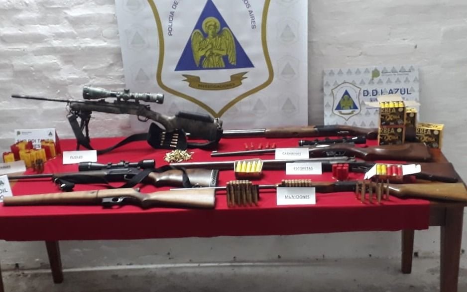 Secuestran arsenal que era utilizado para la caza ilegal