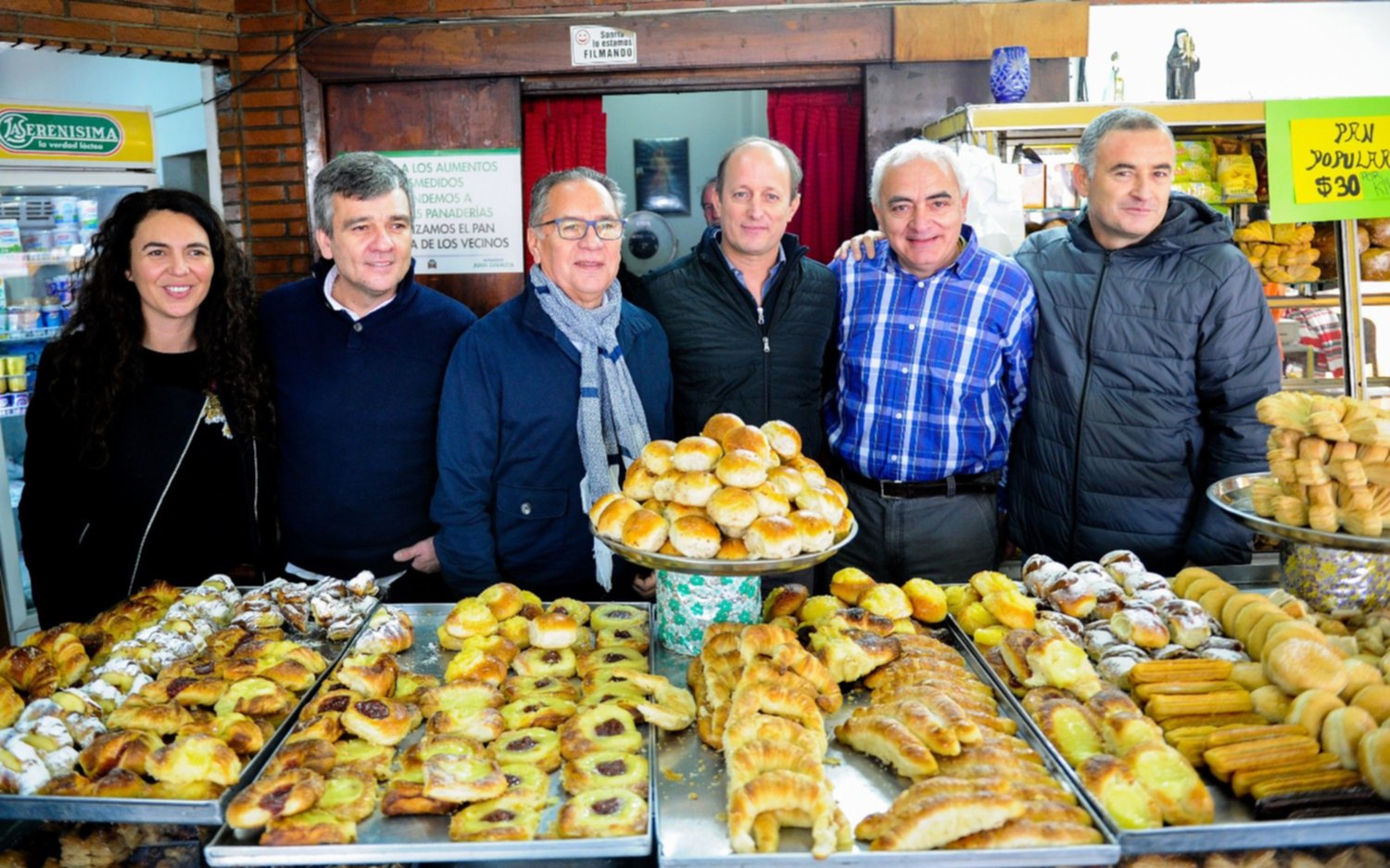 Con Insaurralde y Descalzo, Zabaleta verificó el funcionamiento de "Pan Popular"