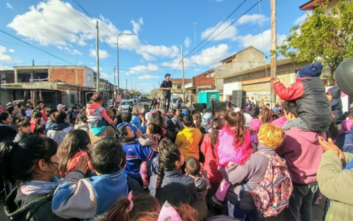 Jornada recreativa con más de 350 chicos en Villa Luján