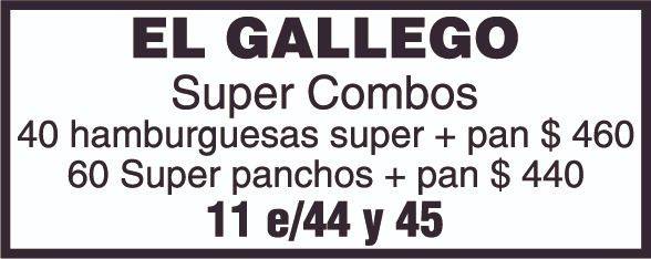 El Gallego te espera con super combos