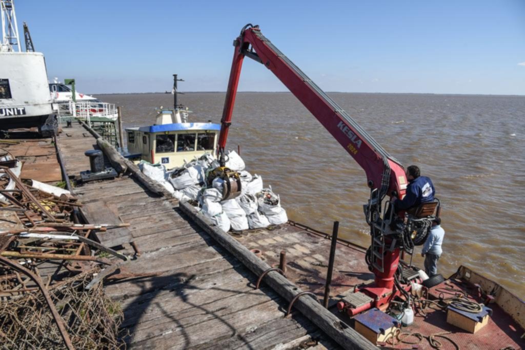Erradican un basural enorme en la isla Martín García y remueven unas cien toneladas de residuos