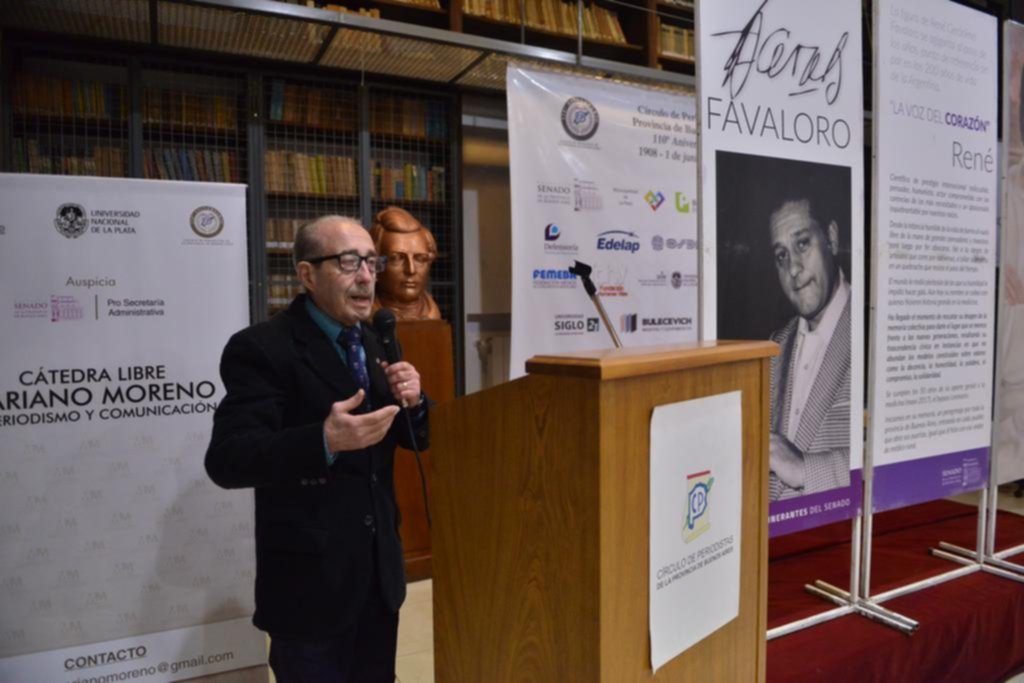 Continúa la muestra en el Círculo de Periodistas sobre el pionero del by pass