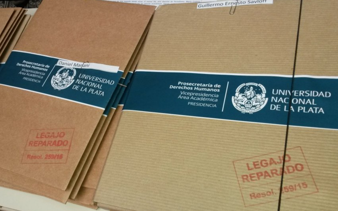 Entregarán más legajos reparados de estudiantes y docentes de la UNLP desaparecidos 