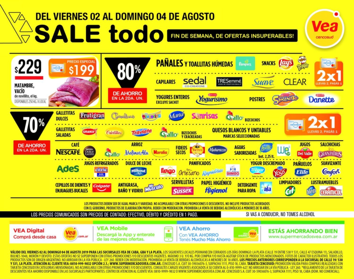 Oferta insuperable: 70% de ahorro en la segunda unidad de variados productos
