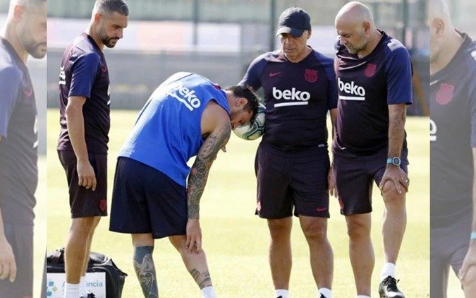 "Afuera por un tiempito", el mensaje de Messi después de la lesión