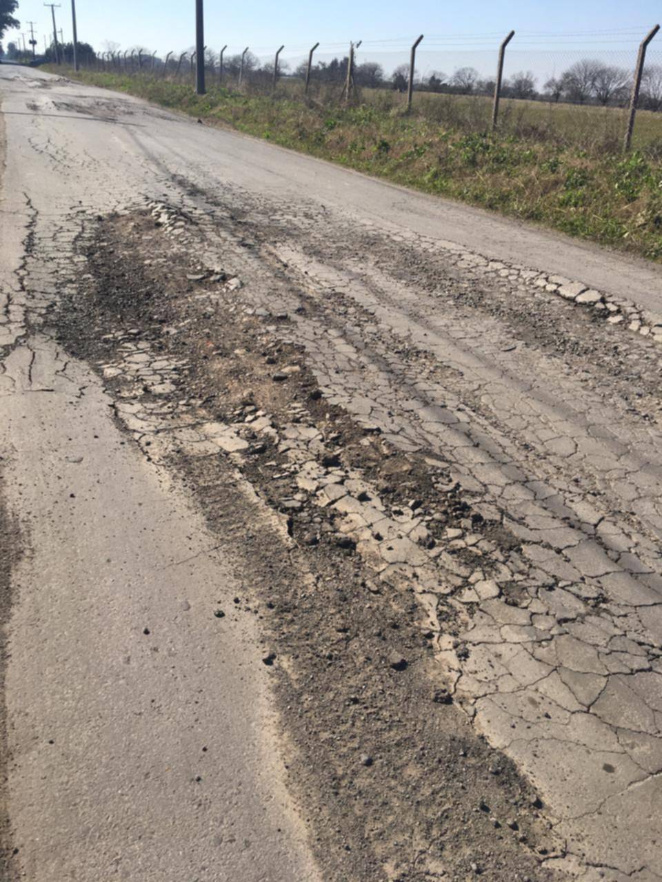 La calle 501 de 140bis a 149, un “paisaje lunar”