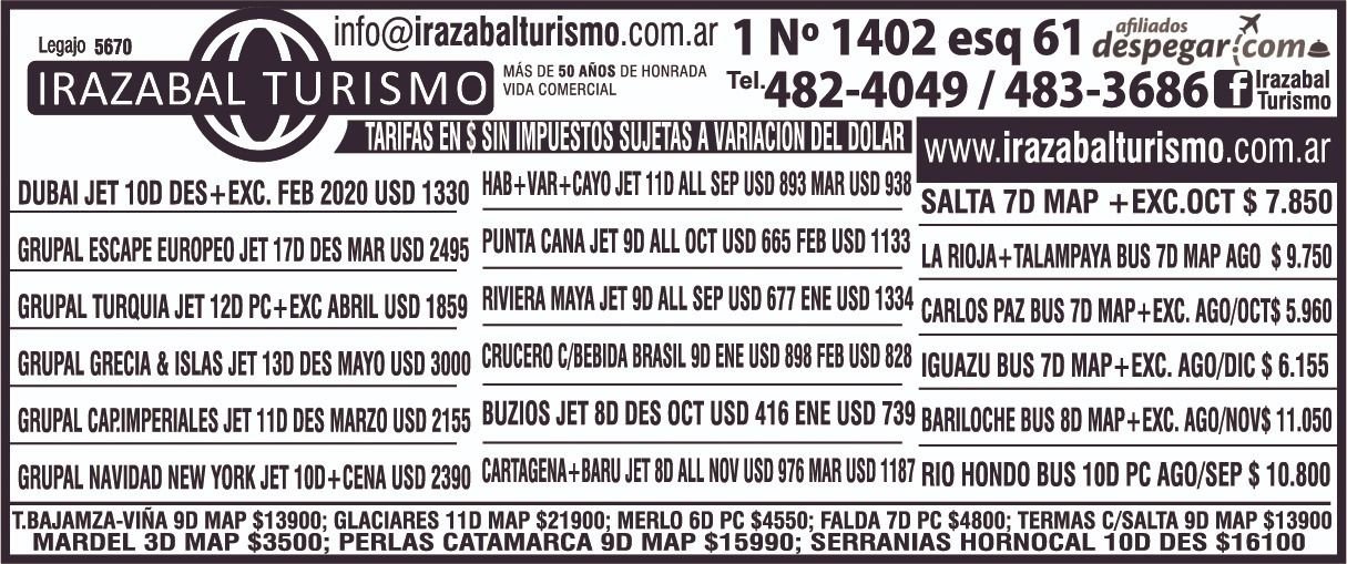 Elegí tu próximo destino y viajá con los más completos paquetes