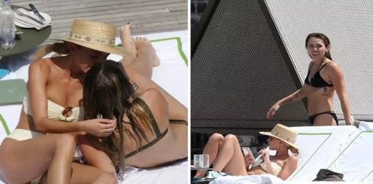 Miley, separada de Liam, muy mimosa con una bloguera