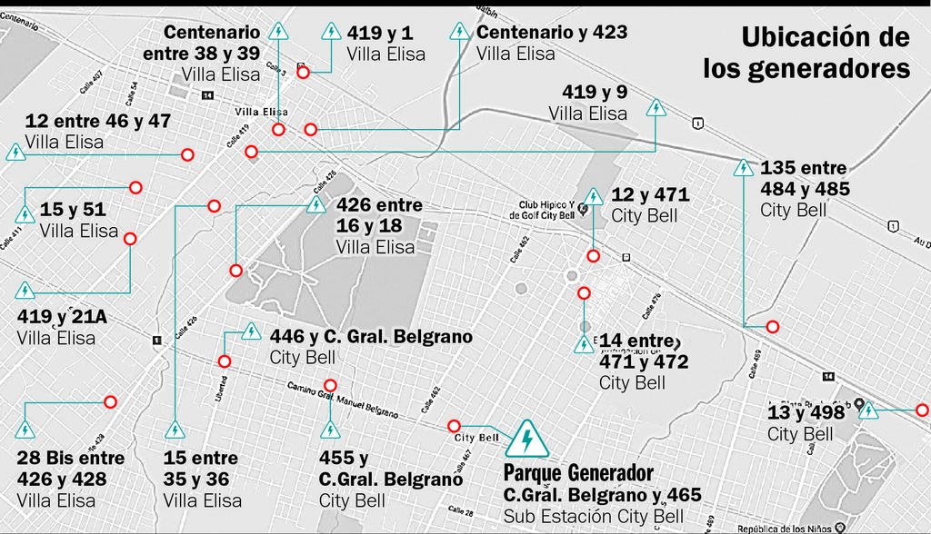 Instalan generadores en una nueva etapa de la obra para la red eléctrica del Norte