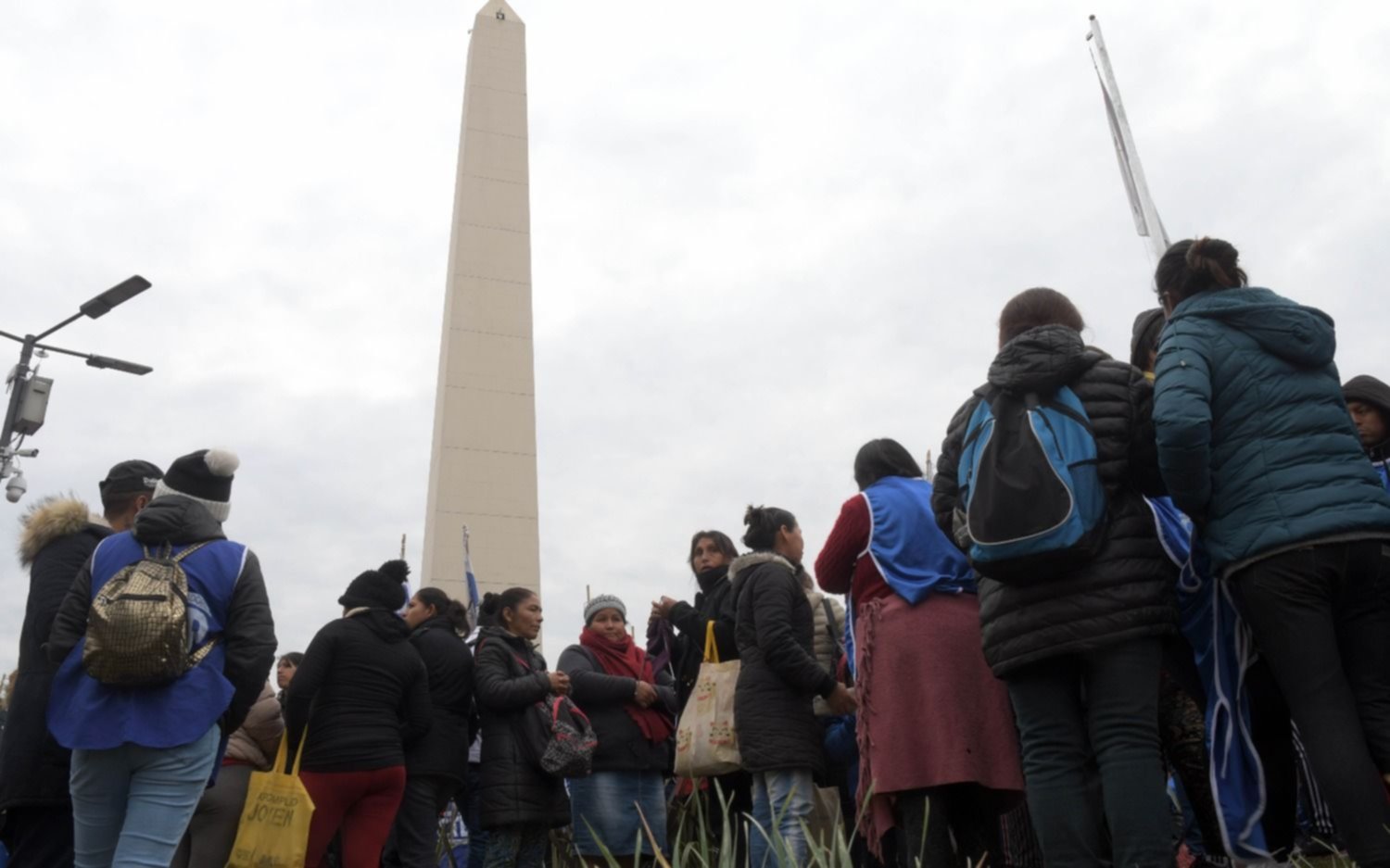 Movimientos sociales protestaron en el Obelisco