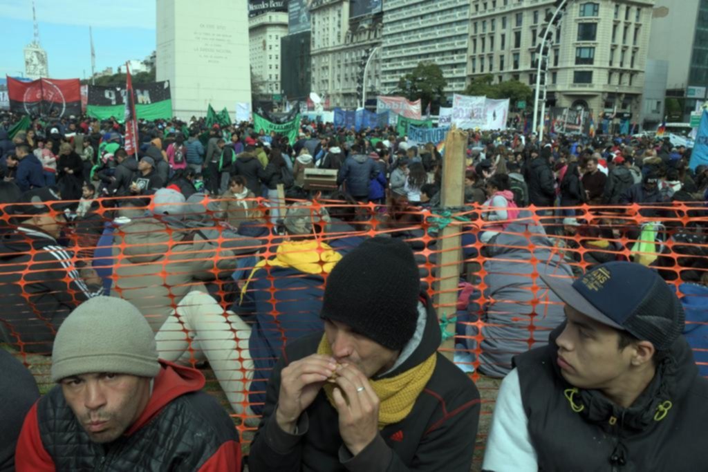 Organizaciones sociales y de izquierda volvieron a copar el centro porteño