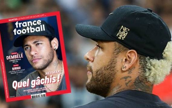 Para hablar de Neymar, popular revista francesa dice: "¡Que desperdicio!"