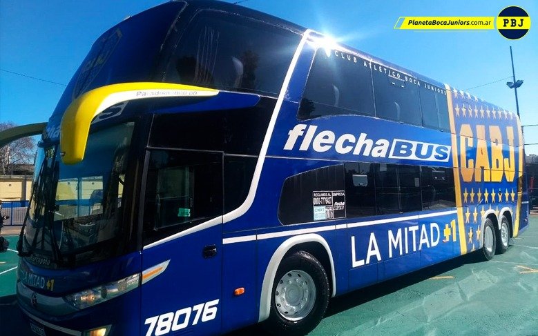 El micro súper blindado que preparó Boca para ir el domingo al Monumental