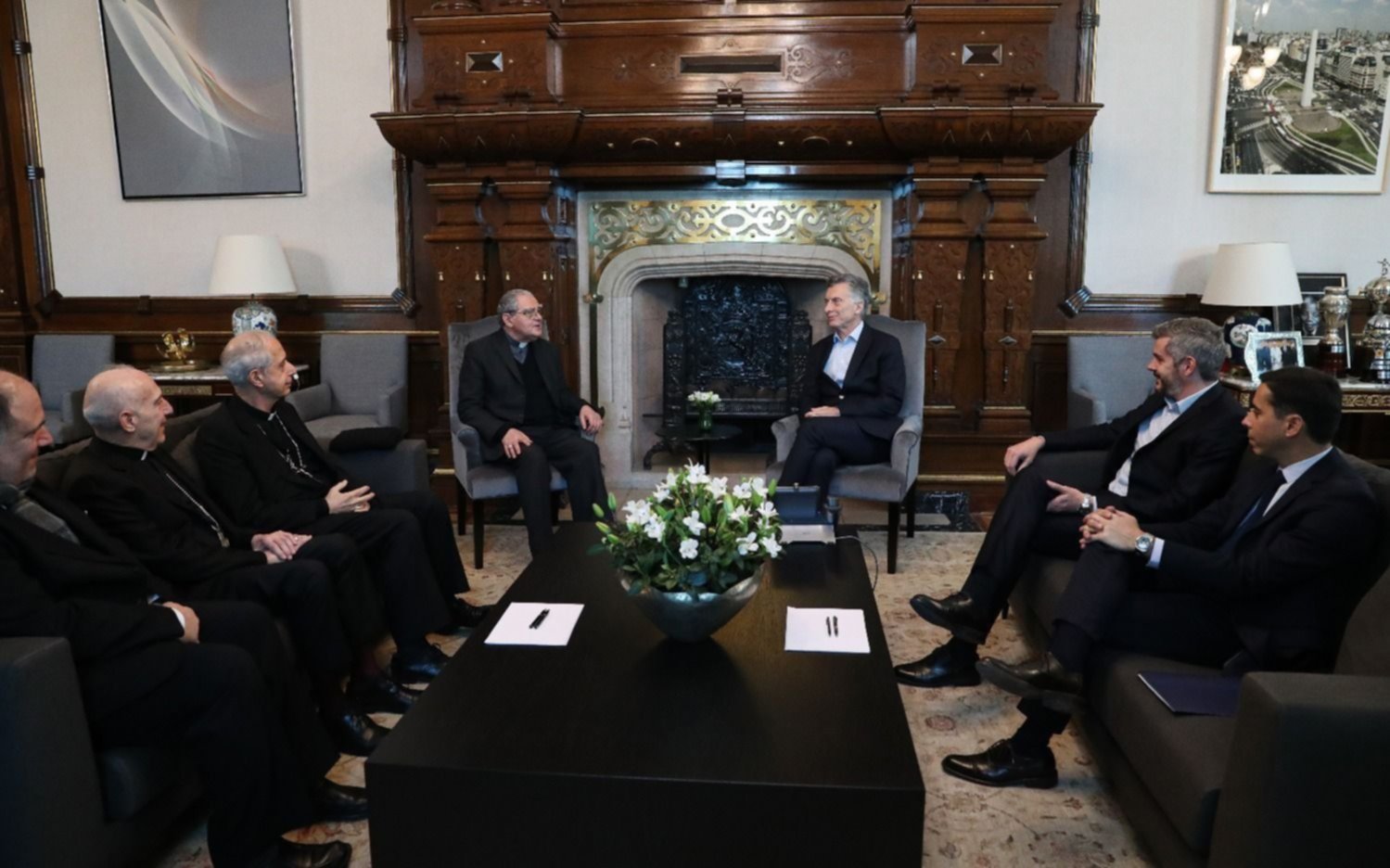 El Presidente pidió a los obispos ayuda para la “cohesión social”