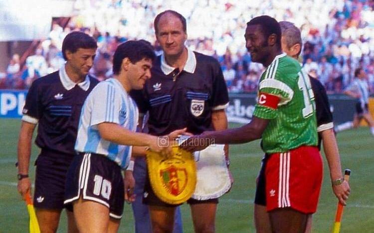 Maradona recordó al fallecido capitán de Camerún en Italia 1990