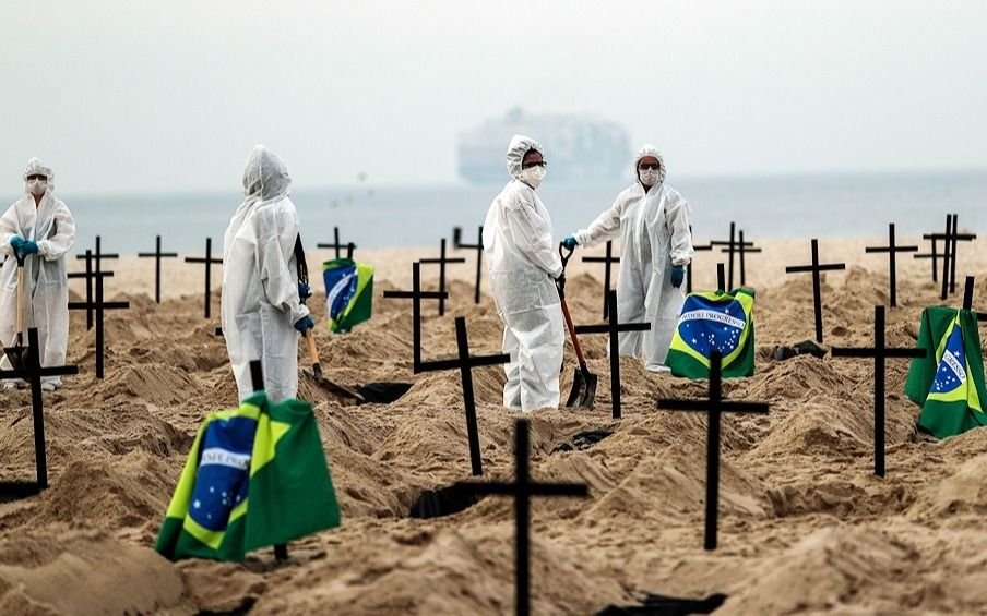 Brasil superó los 95 mil muertos; hoy tuvo 51.603 nuevos infectados